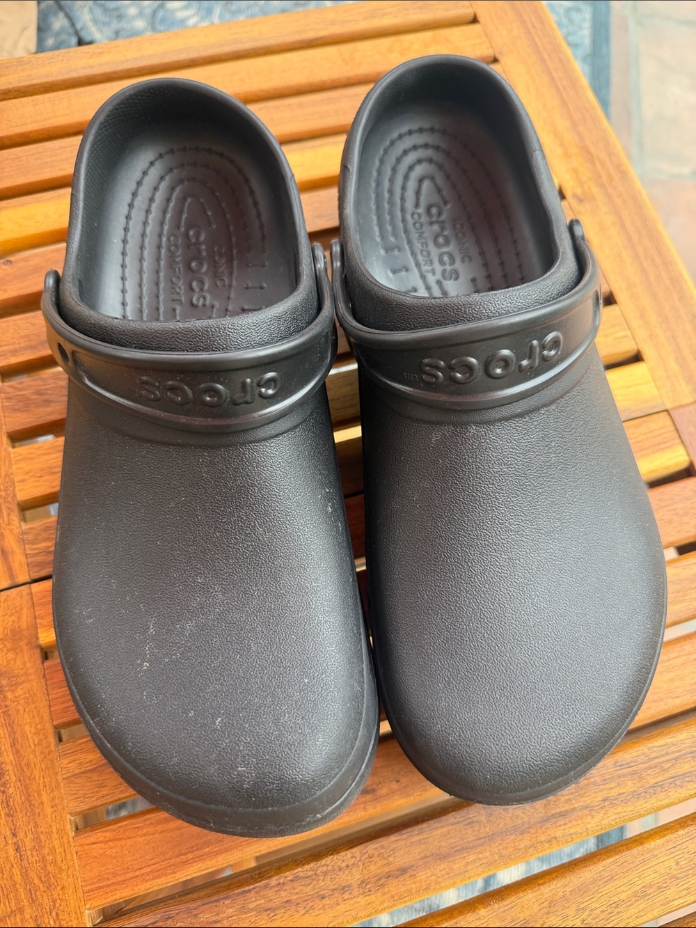 CROCS Men’s Black Classic Work Clogs 13
